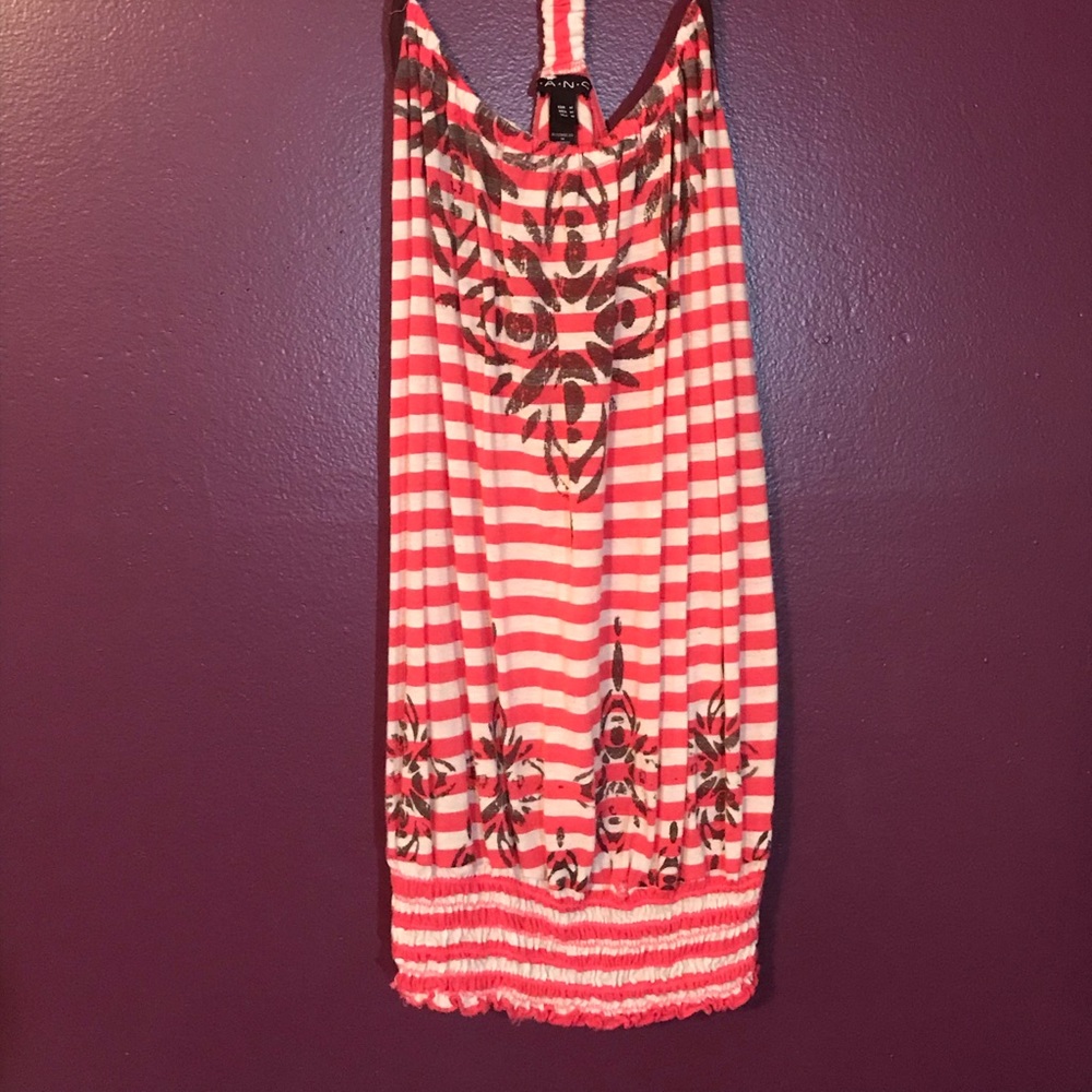 Pink Wooden Beaded Top - tank top - summer top
